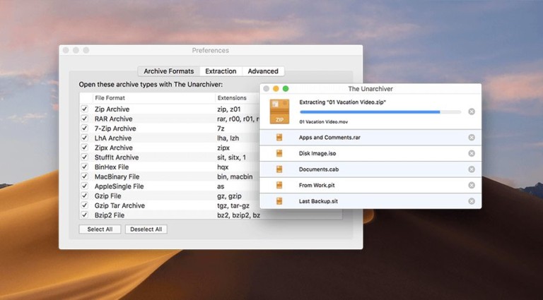 how to extract files on mac